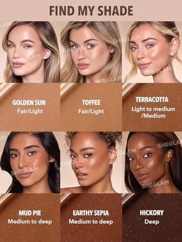SHEGLAM Sun Beam Shimmer Liquid Bronzer-Terracotta | Long-Lasting Sun-Kissed Glow for All Skin Types thumbnail 4