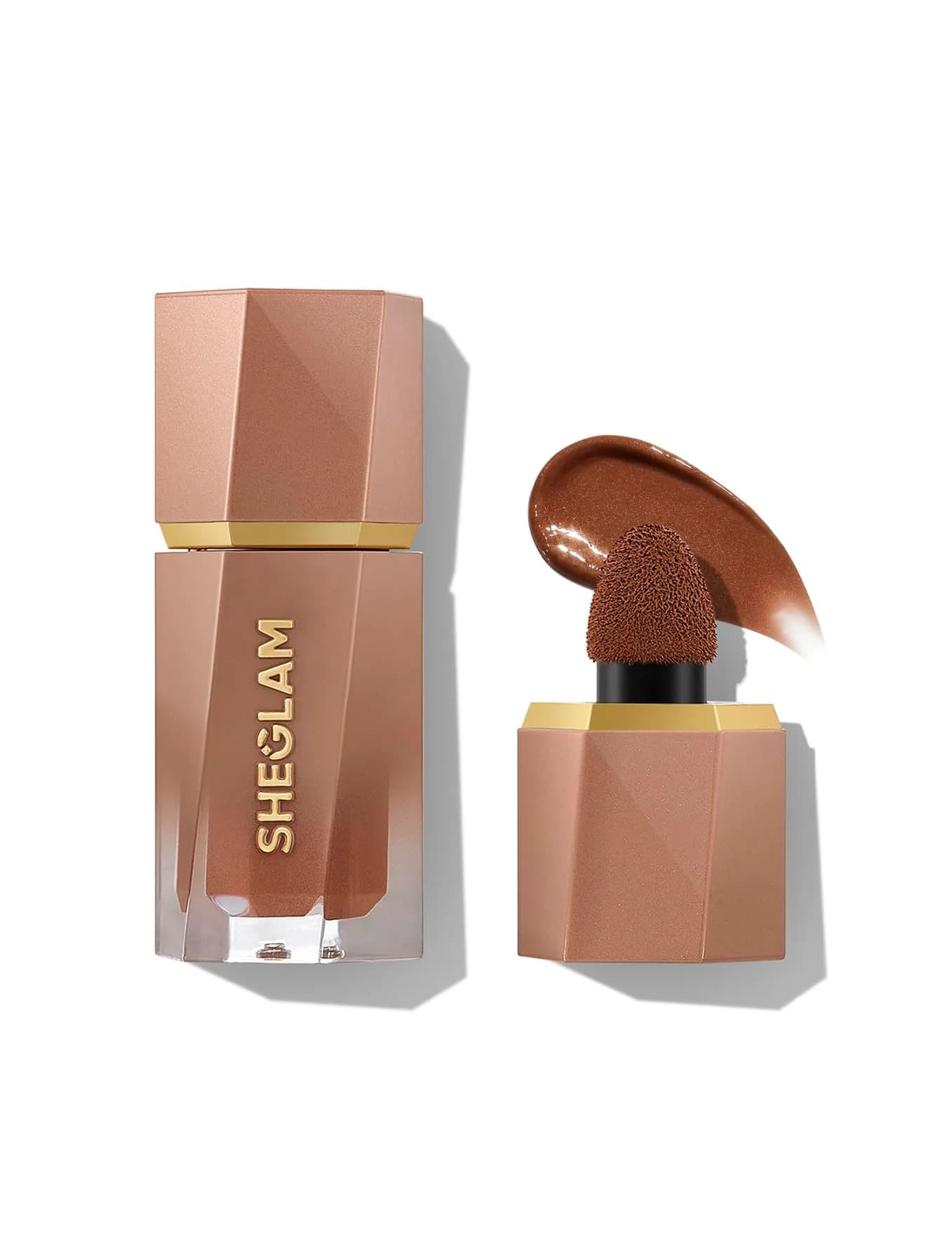 SHEGLAM Sun Beam Shimmer Liquid Bronzer-Earthy Sepia | Natural Matte Finish, Long-Lasting, Cruelty-Free (70-120 chars) — Earthy Sepia / Shimmer