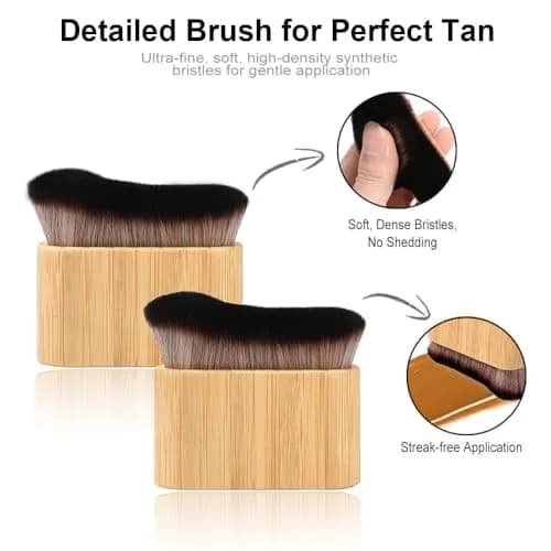 G GAIYAH 3 in 1 Self Tanning Mitts Kit | Double-sided, Waterproof, Reusable for Even Tan thumbnail 4