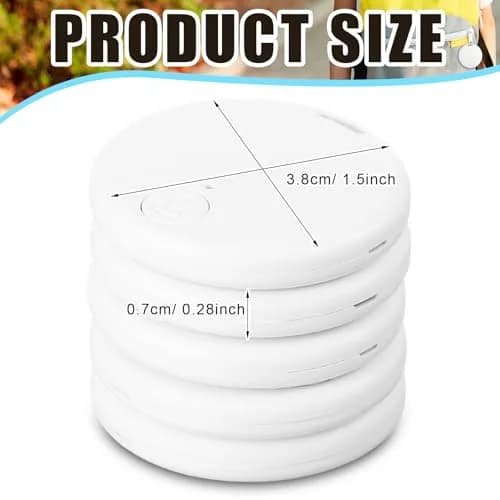 Konohan 5 Packs White Bluetooth Item Finder Tag | 3.8cm Diameter thumbnail 3