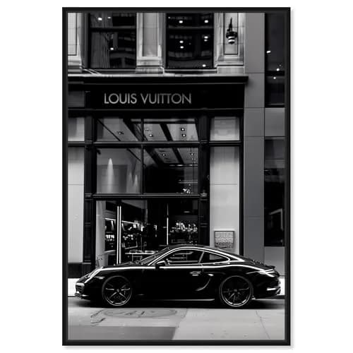 NotoriArt Wall Art 36"x54" | Black & White Canvas with Floater Frame thumbnail 1