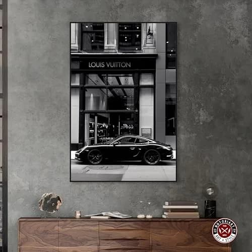 NotoriArt Wall Art 36"x54" | Black & White Canvas with Floater Frame thumbnail 2