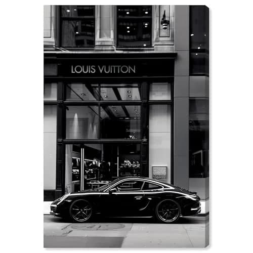 NotoriArt Wall Art - Black & White Canvas Print 45"L x 30"W | Gallery Wrapped, Modern Style thumbnail 1