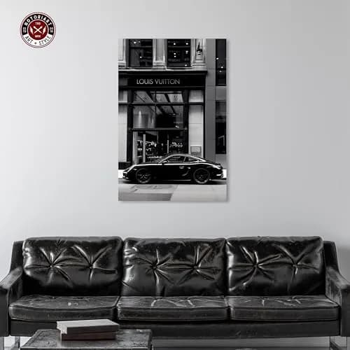 NotoriArt Wall Art - Black & White Canvas Print 45"L x 30"W | Gallery Wrapped, Modern Style thumbnail 2