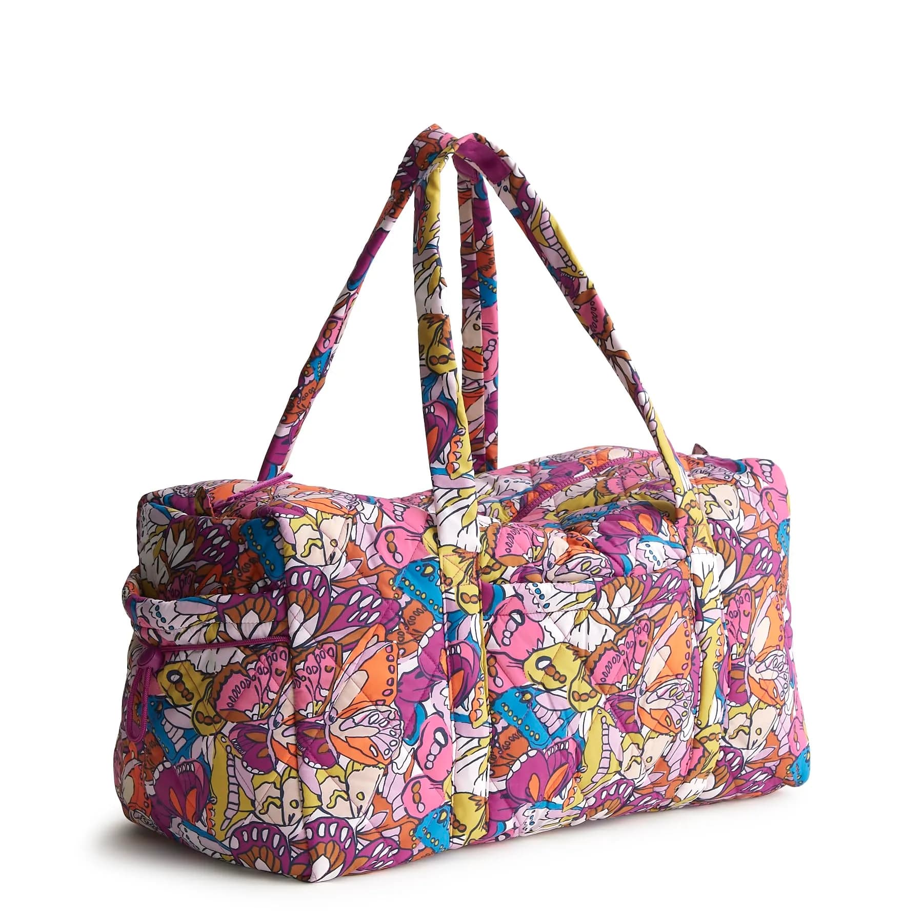 Vera Bradley Large Original Duffel Travel Bag - Featherweight, Flutter | Lightweight, Spacious, Perfect for Travel & Gym — Flutter