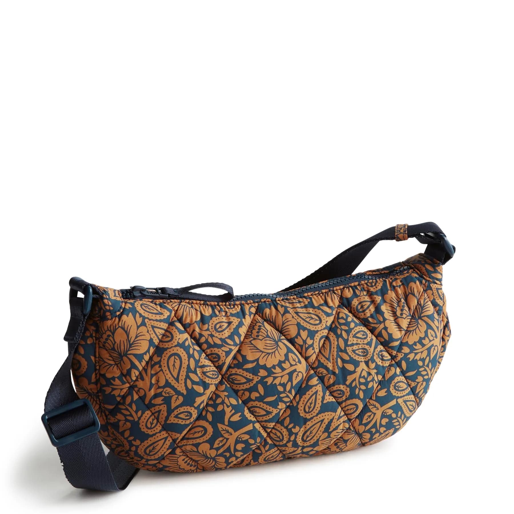 Vera Bradley Featherweight Springbrook Sling Crossbody Iris Orchid | Compact, Lightweight & Stylish — Lotus Montage Roasted Pecan