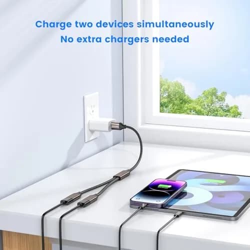 MOGOOD USB 3.0 Splitter Y Cable 25cm (9.8in) | Expands 1 USB-A to 2 Ports for Laptops & PCs thumbnail 2