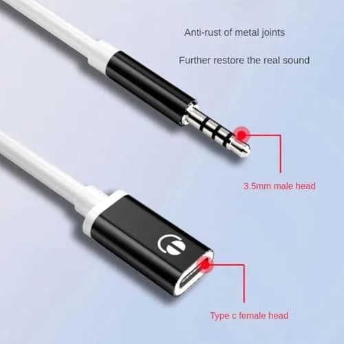 Zenarao USB-C to 3.5mm Headphone Jack Adapter Pink | Connects USB-C Devices to 3.5mm Headphones thumbnail 8