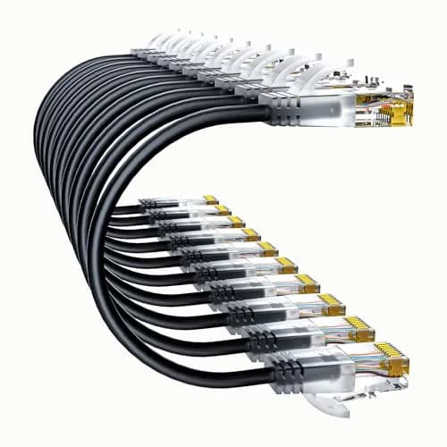 10Gsupxsel Cat6a Patch Cable 0.5ft | Slim, Pure Copper, 550MHz, Space-Saving (110 characters) thumbnail 1
