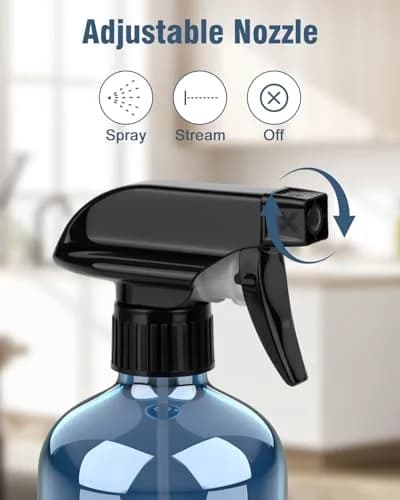 Bontip Indigo Blue Glass Spray Bottle 473ml (16 oz) 2-Pack | UV Protection for Essential Oils & Cleaning Solutions thumbnail 2