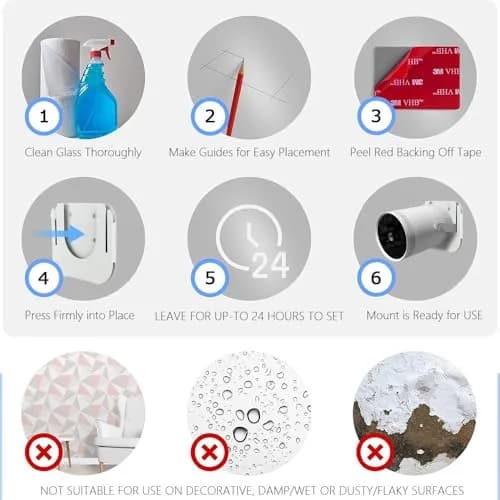 Chanvoo Drill-Free Wall Mount for Samsung Freestyle Projector & Freestyle 2 Accessories | White Steel Mount Shelf thumbnail 6