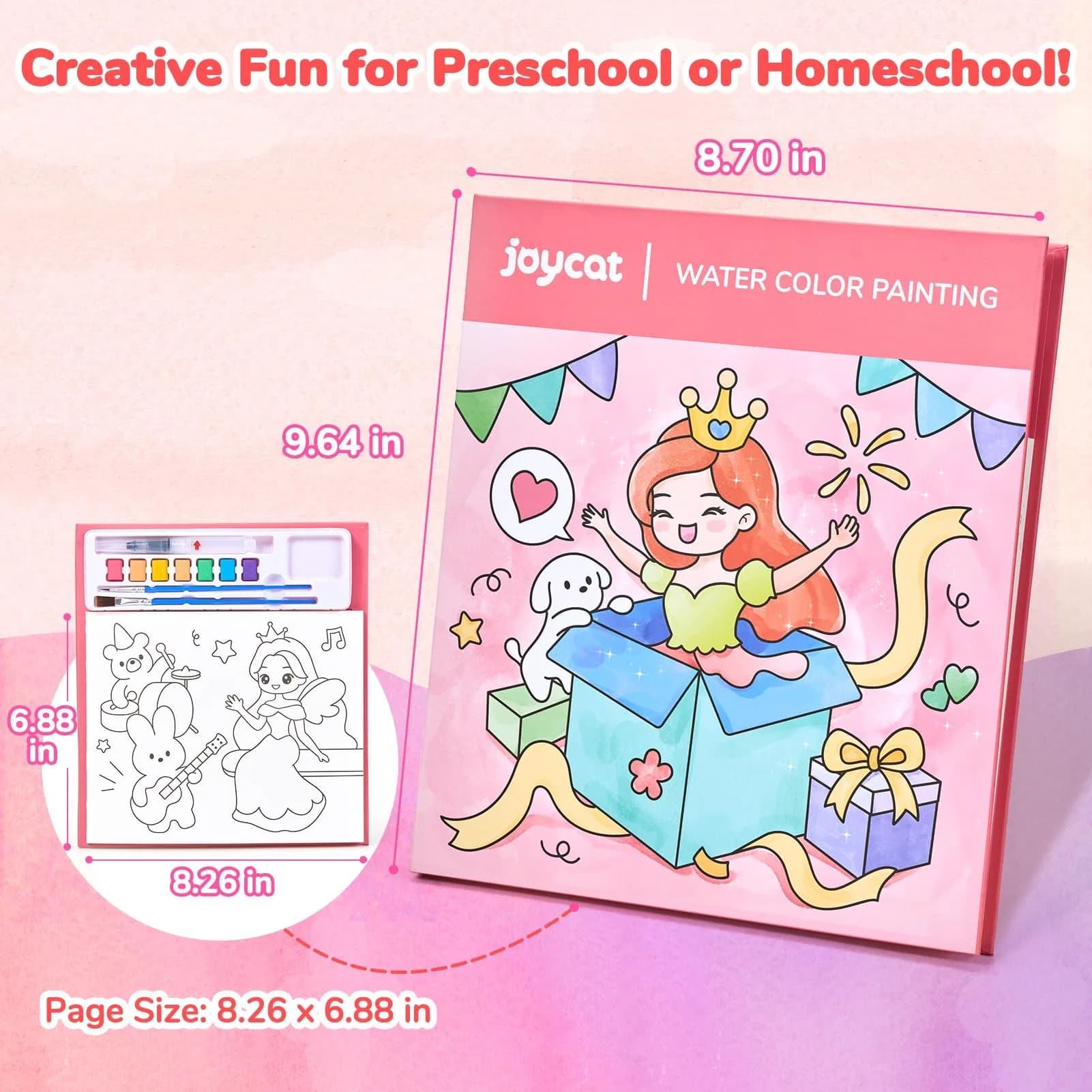 JoyCat Paint with Water Coloring Books for Toddlers | Assorted Colors Value Pack - view 4