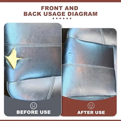 Besezx Leather Repair Patch Tape Kit Vintage Brown 152cm x 40cm (60in x 16in) | Self-Adhesive Vinyl & Leather Furniture Repair thumbnail 6