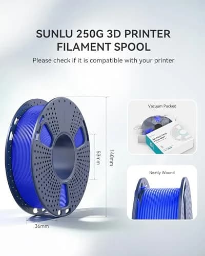 SUNLU 250g PLA Filament Bundle 1.75mm | Multicolor 3D Printer Filament for Small Prints thumbnail 7