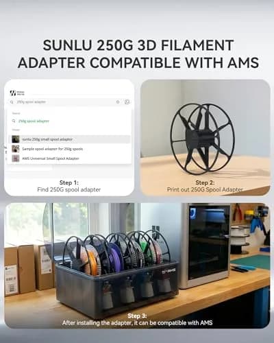 SUNLU 250g PLA Filament Bundle 1.75mm | Multicolor 3D Printer Filament for Small Prints thumbnail 8