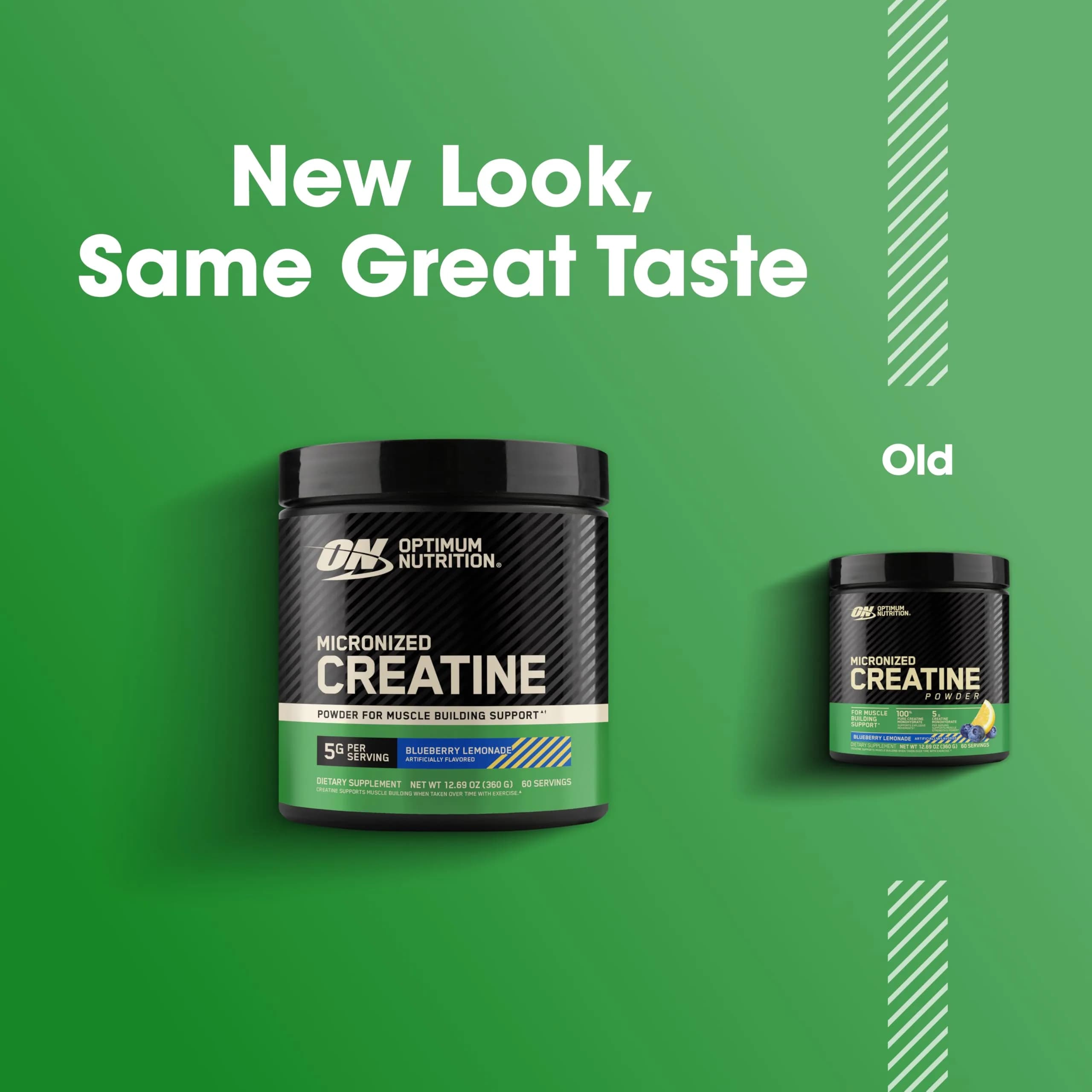 Optimum Nutrition Micronized Creatine Monohydrate Powder Blueberry Lemonade 12 Oz (340 g) | Supports Muscle Strength & Power - view 6