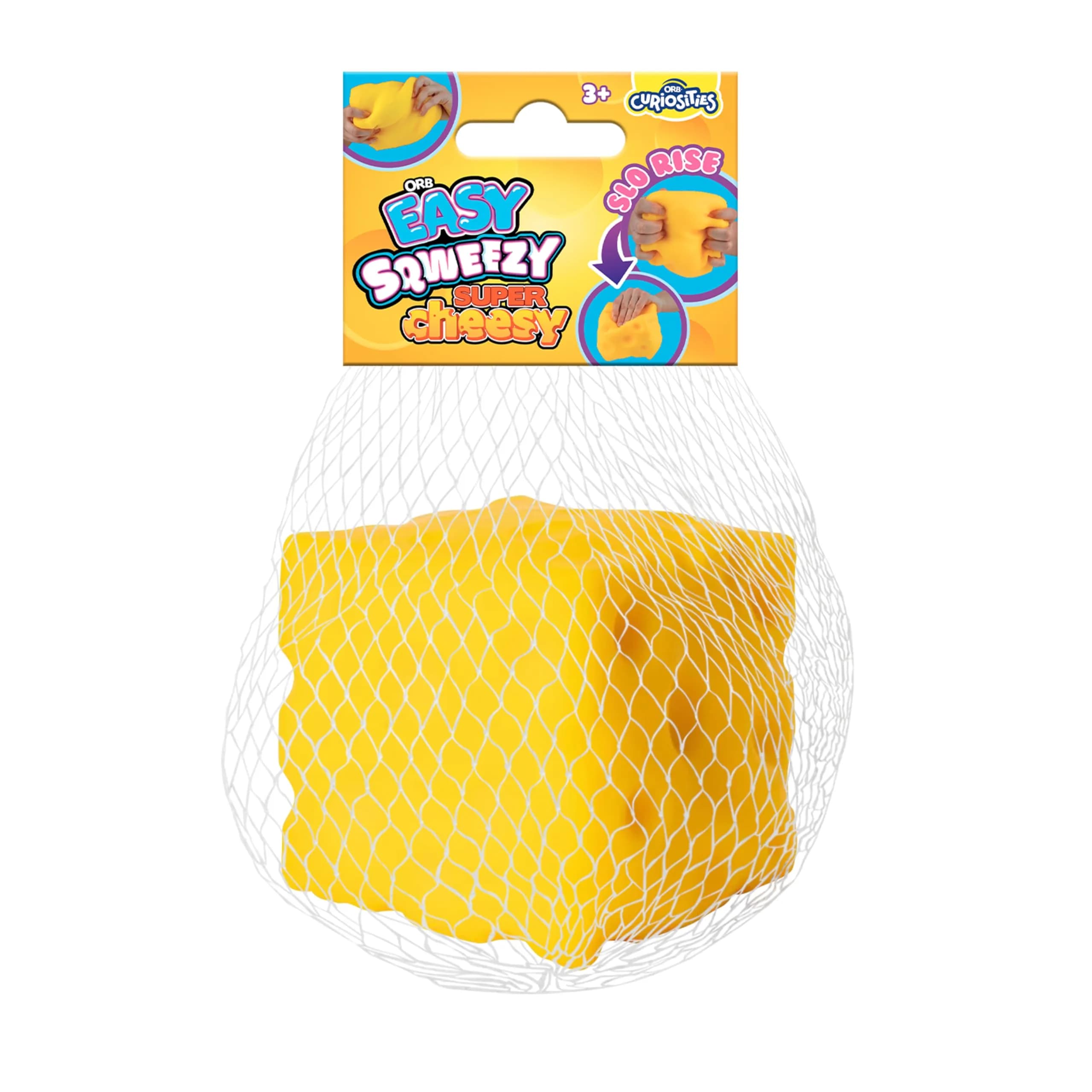 ORB Easy Sqweezy Super Cheesy Giant Block of Cheese Squeeze Toy (12.7cm (5 inch), Yellow) | Sensory Fidget Toy for Stress Relief - view 7