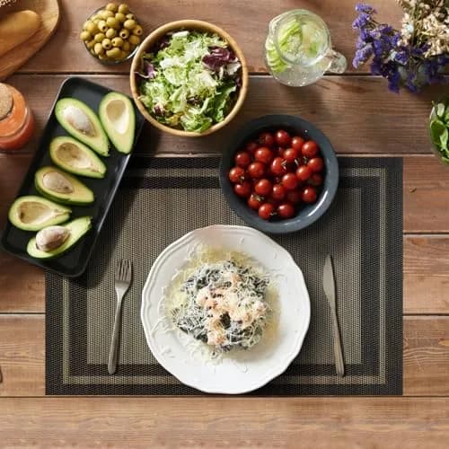 Aofmee Placemats Set of 6 | Washable PVC, Heat Resistant, Non-Slip, Stain Resistant (70-120 chars) thumbnail 5