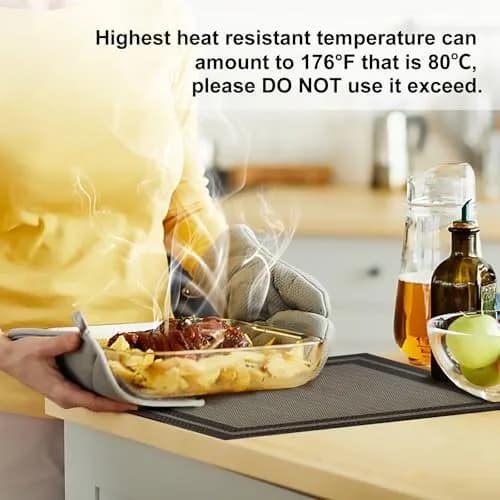 Aofmee Placemats Set of 6 | Washable PVC, Heat Resistant, Non-Slip, Stain Resistant (70-120 chars) thumbnail 3