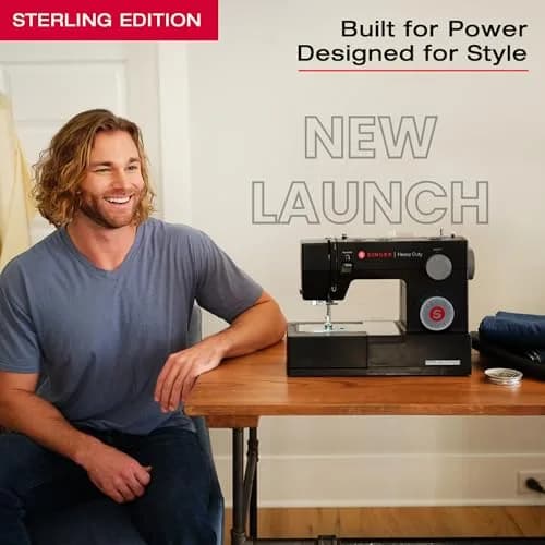 SINGER 4432 Sterling Heavy Duty Sewing Machine 15.5"D x 6.25"W x 12"H | 32 Stitches, Rugged Power thumbnail 4