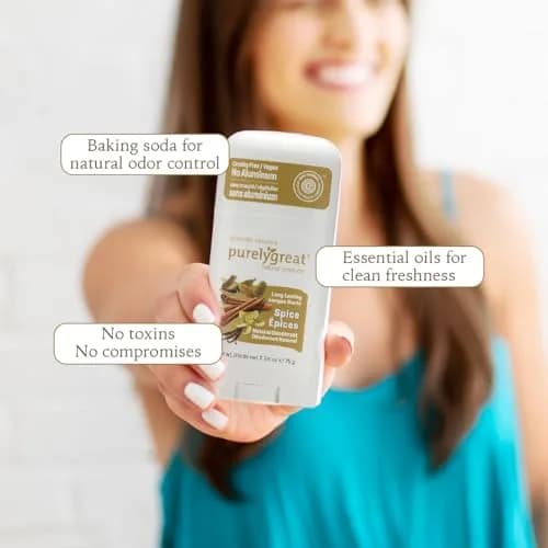Purelygreat Spice Scented Natural Deodorant Stick 75g (2.64 oz) | All-Day Odor Defense thumbnail 4