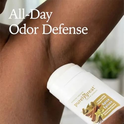 Purelygreat Spice Scented Natural Deodorant Stick 75g (2.64 oz) | All-Day Odor Defense thumbnail 5