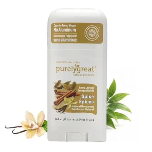 Purelygreat Spice Scented Natural Deodorant Stick 75g (2.64 oz) | All-Day Odor Defense thumbnail 1