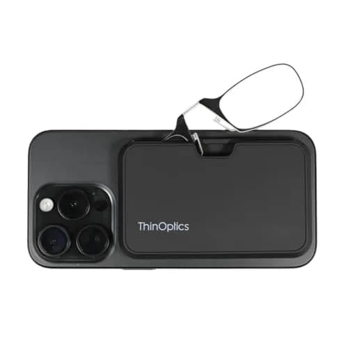 ThinOptics Readers with MagSafe Compatible Case - Armless On-Nose Reading Glasses 1.0x (44.45mm Lens Width) thumbnail 2