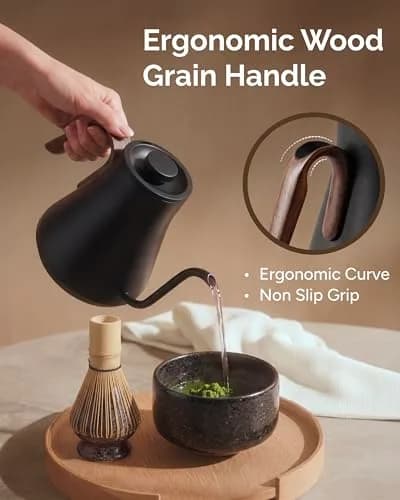 intasting Gooseneck Electric Kettle with ±1℉ Temp Control 0.9L | Precision Pour-Over & Hot Water thumbnail 7