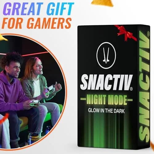 SNACTIV PRO Finger Chopsticks for Gamers - Glow in the Dark, 1 Piece | Mess-Free Snacking Solution thumbnail 8