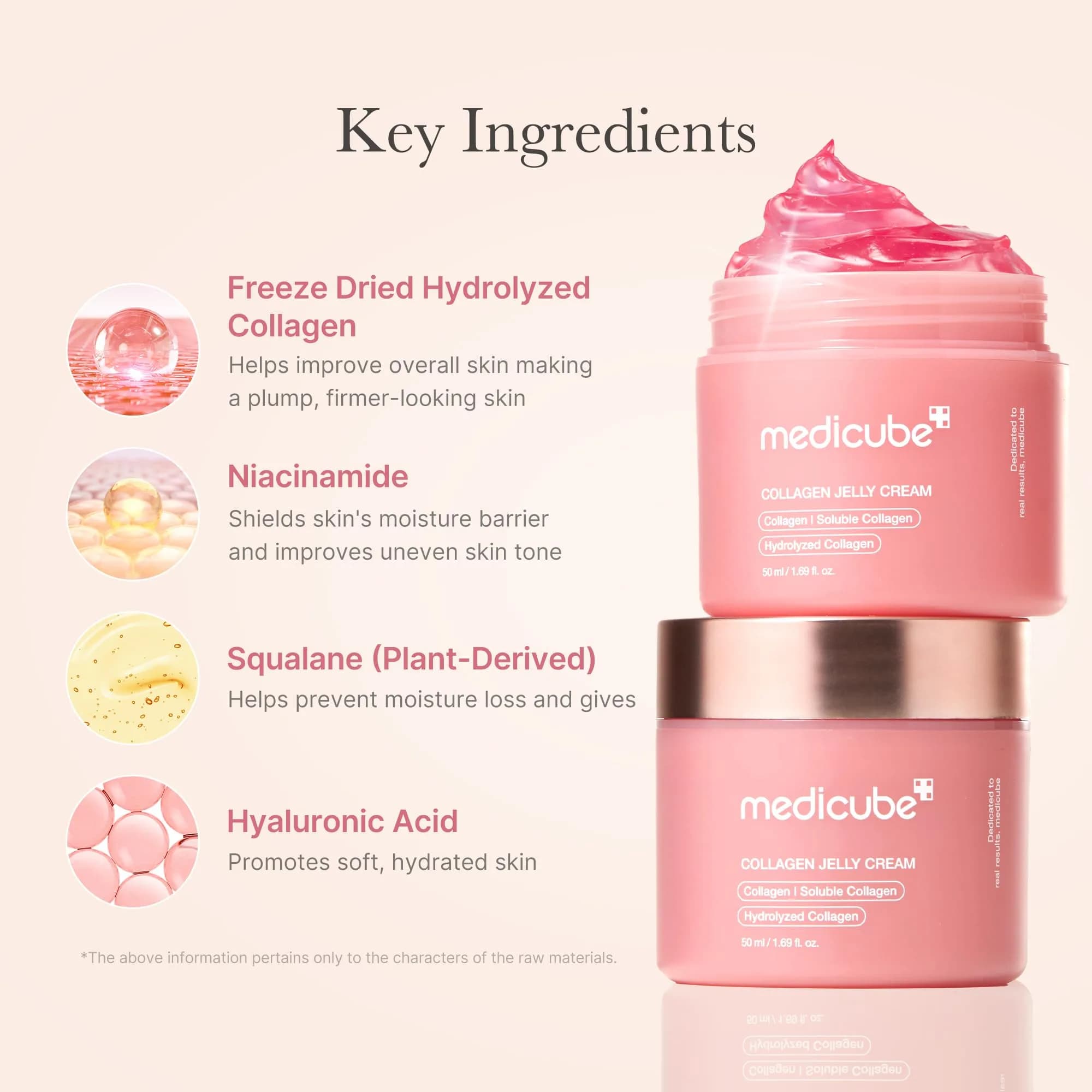 medicube Collagen Jelly Cream Niacinamide Freeze-Dried Hydrolyzed Collagen 50ml (1.69 Fl Oz) | Boosts Skin Barrier Hydration & Glow - view 4