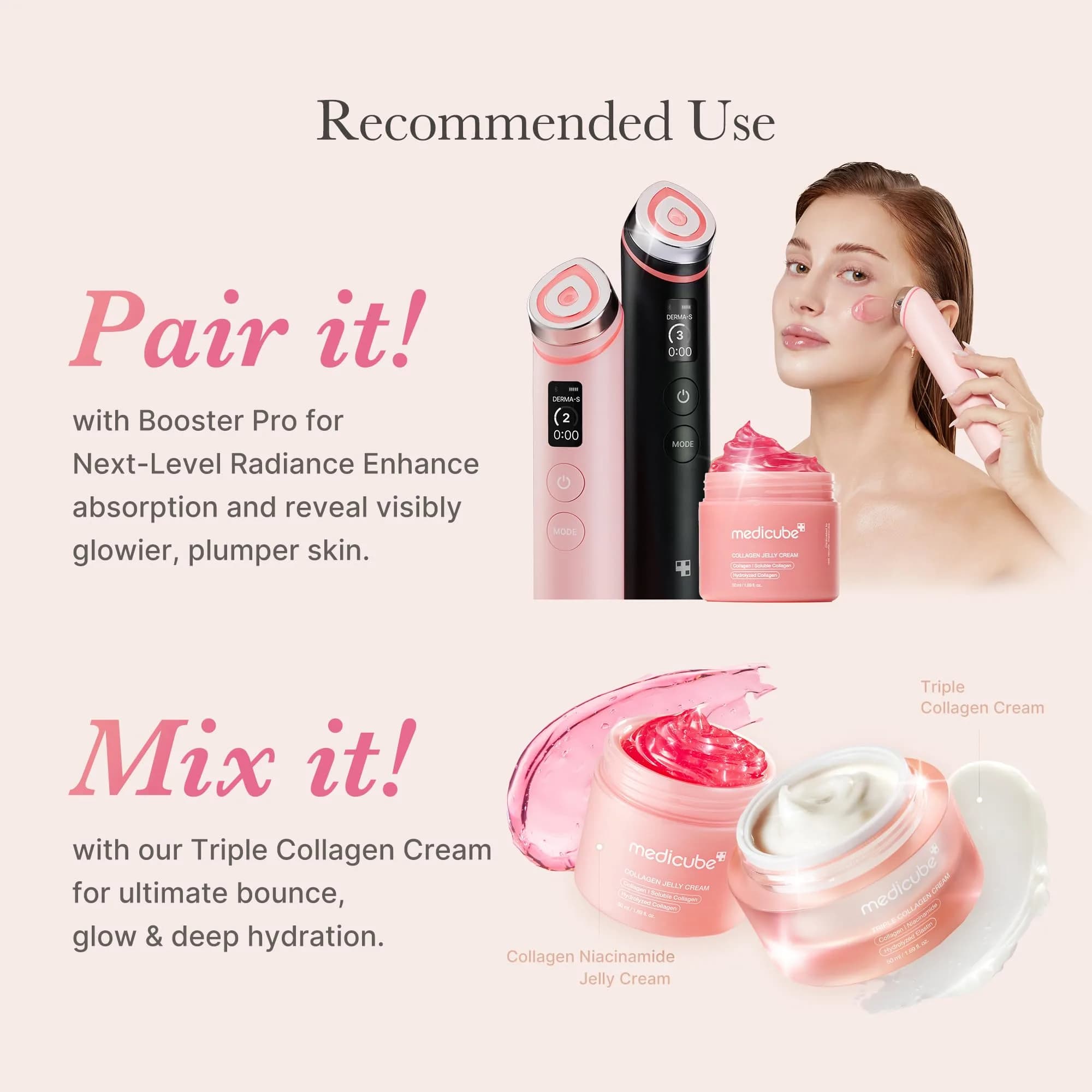medicube Collagen Jelly Cream Niacinamide Freeze-Dried Hydrolyzed Collagen 50ml (1.69 Fl Oz) | Boosts Skin Barrier Hydration & Glow - view 6