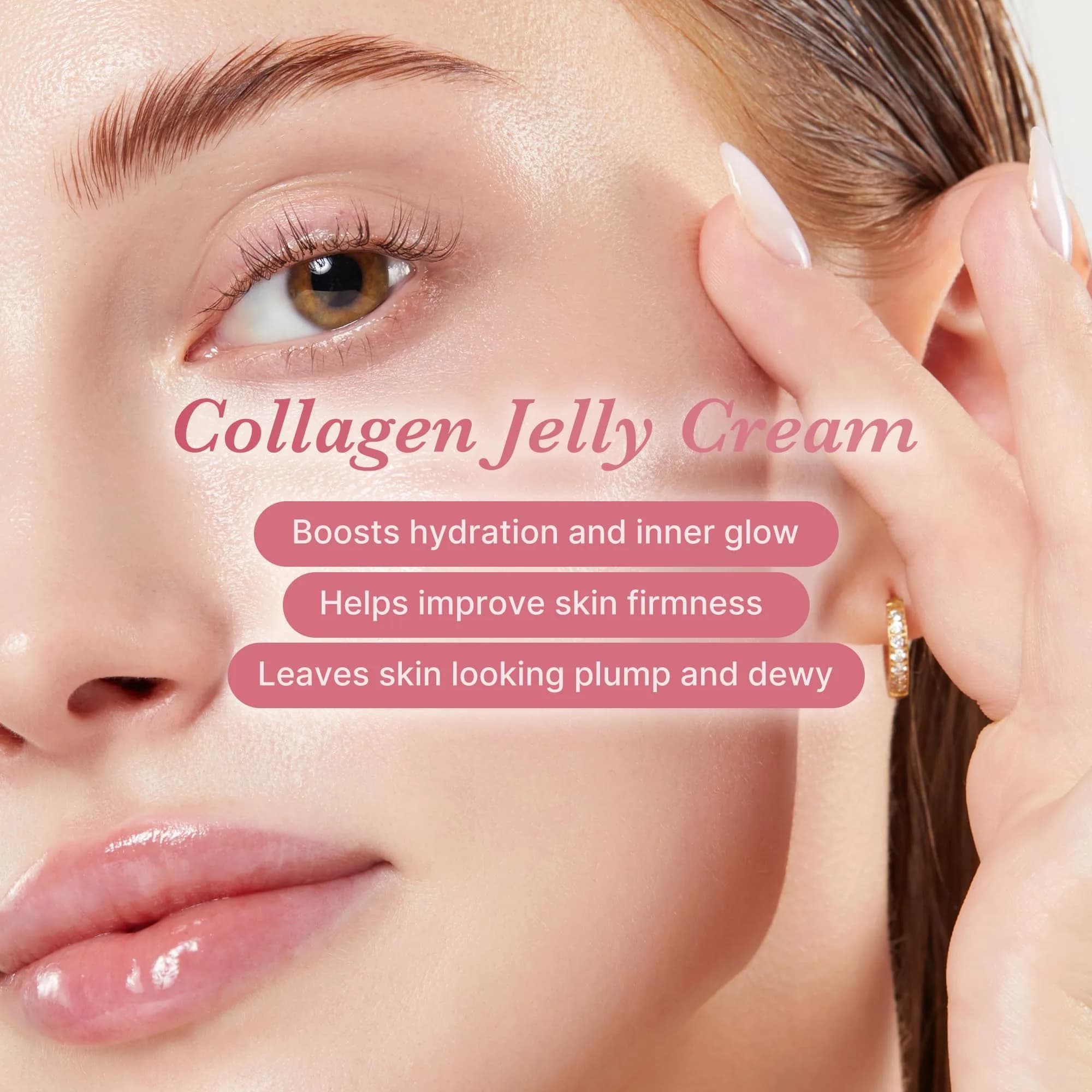 medicube Collagen Jelly Cream Niacinamide Freeze-Dried Hydrolyzed Collagen 50ml (1.69 Fl Oz) | Boosts Skin Barrier Hydration & Glow - view 7