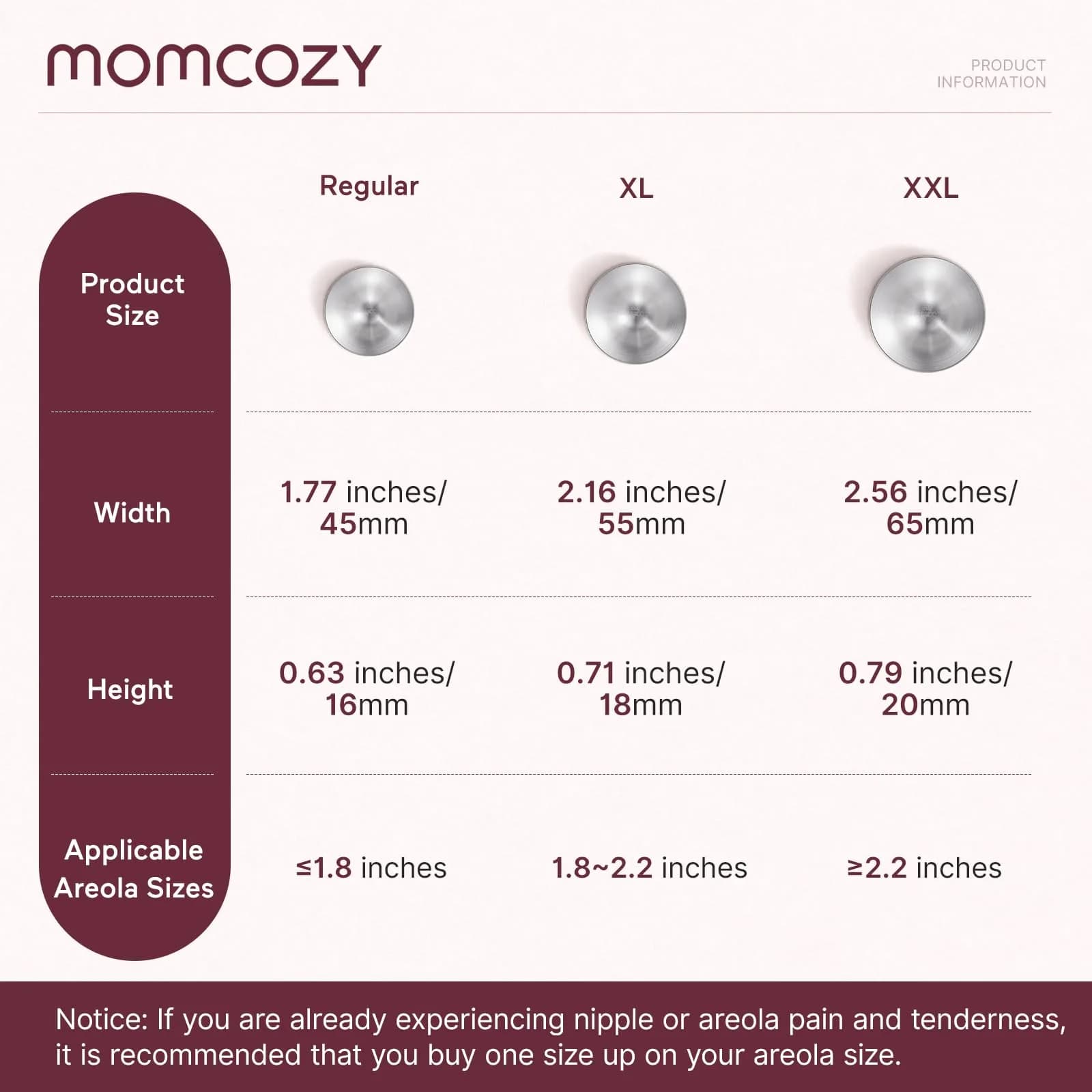 Momcozy 999 Silver Nursing Cups XL | USA-Imported Breastfeeding Relief thumbnail 5