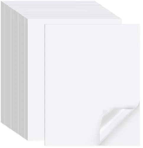 Joyberg Printable Sticker Paper 300 Sheets (8.5" x 11") | Matte Full Sheet Labels for Inkjet & Laser Printers - main product image