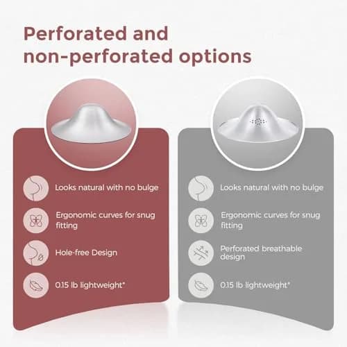 Momcozy 999 Sterling Silver Nipple Shields XXL Size | Made from 999 Sterling Silver for Breastfeeding Comfort thumbnail 2