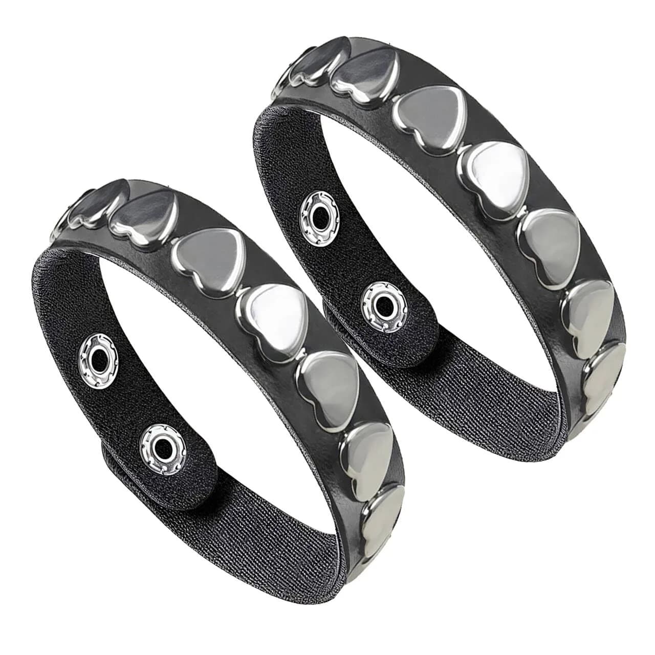 Mafnee Punk Goth Bracelet for Man Women Leather Spike Rivet Metal Studded Wristband Black | Punk, Gothic, Rock Style