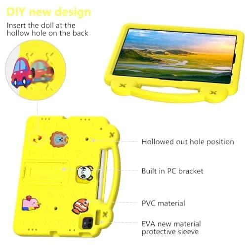 UUcovers Kids Case for iPad Air 13 /Pro 13/12.9 inch | Shockproof, Adjustable Stand & Pencil Holder thumbnail 4