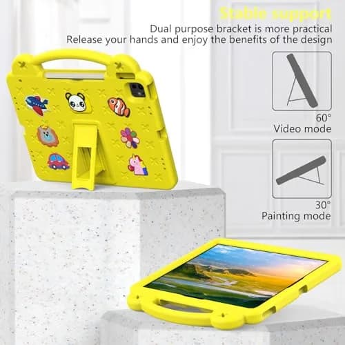 UUcovers Kids Case for iPad Air 13 /Pro 13/12.9 inch | Shockproof, Adjustable Stand & Pencil Holder thumbnail 3