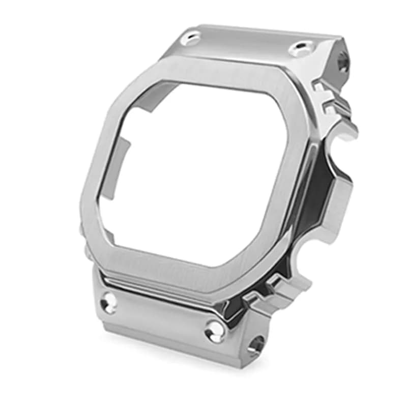BMT DW5600 Case Band Mod Kit | Stainless Steel Bezel Strap for Casio G-shock (Silver) thumbnail 5