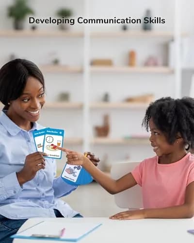 CHEFAN 110 PCS Autism Communication Cards, Speech Therapy Materials | Visual Learning Aids for Non-Verbal Children thumbnail 4