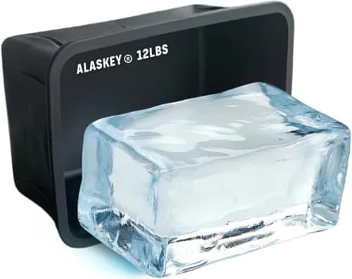 Alaskey Giant Ice Block Mold 12 lbs | Reusable Silicone Ice Cubes for Cooling & Crafting thumbnail 1