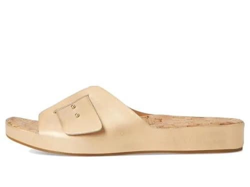 KORK-EASE Women's Mesa Gold 8 M | Stylish Leather Slide Sandal for Women in India thumbnail 6