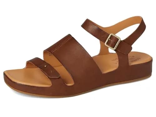 KORK-EASE Women's Mona Brown 10 M | Casual Flat Sandal with Leather Upper & Cushioned Footbed thumbnail 9