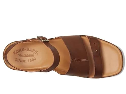 KORK-EASE Women's Mona Brown 10 M | Casual Flat Sandal with Leather Upper & Cushioned Footbed thumbnail 2