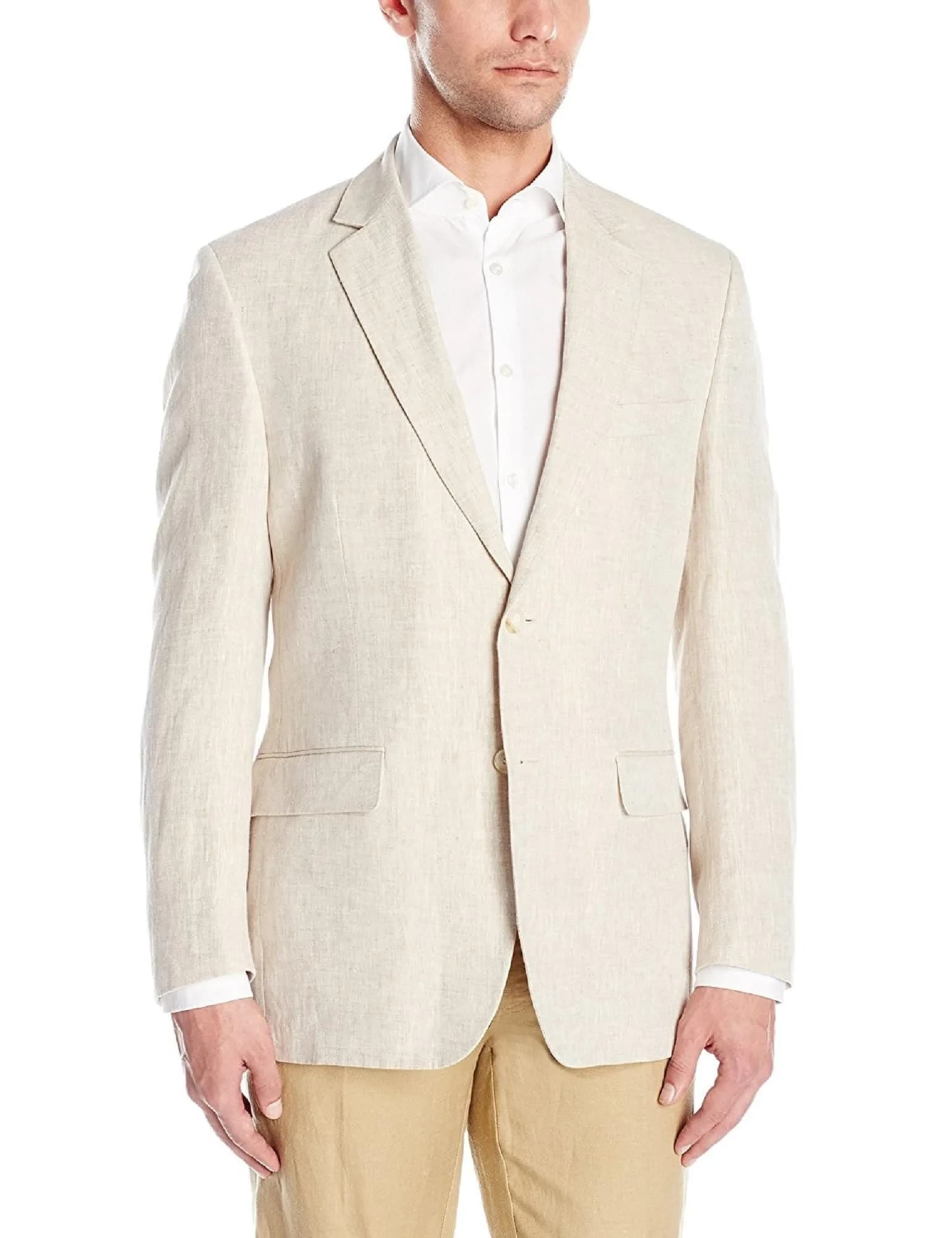 COCONUT GROVE Men's Delave Linen Suit Coat | Regular Fit, Natural, Lightweight for Summer
