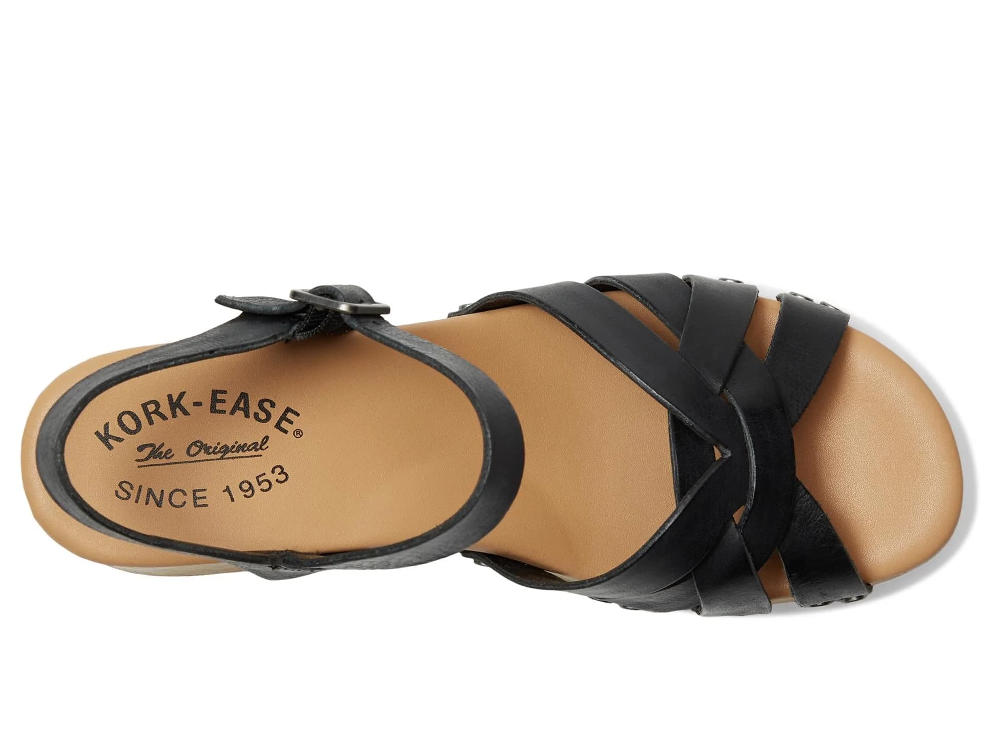 KORK-EASE Ester Black Women's Platform Heel 7 M | Retro Summer Sandal thumbnail 2