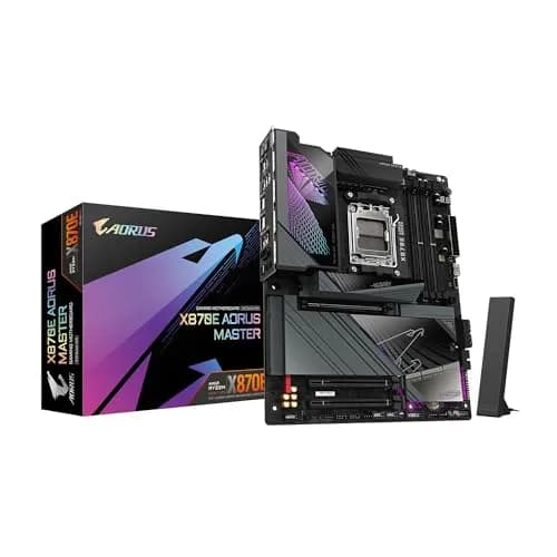 GIGABYTE X870E AORUS Master AMD AM5 Motherboard | DDR5, PCIe 5.0, WIFI7, 5-Year Warranty thumbnail 1