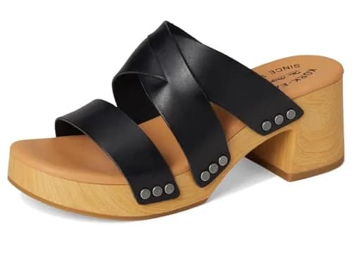 KORK-EASE Emersen Women's Black Sandal 7 M | Stylish Casual Slip-On with Platform Heel thumbnail 7
