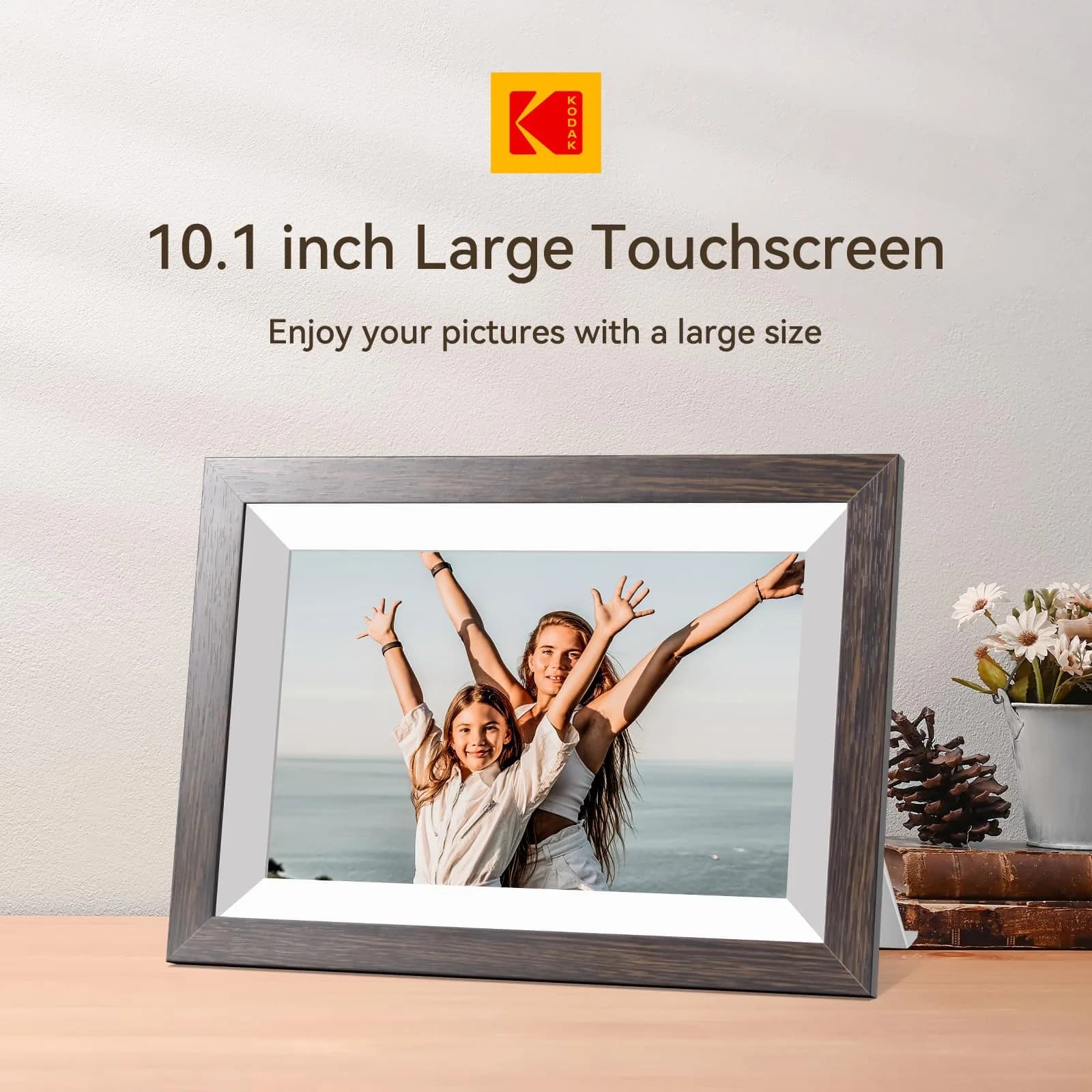 KODAK 10.1 Inch WiFi Digital Picture Frame with 32GB Storage, 1280x800 IPS Touch Screen | Share Moments Instantly - view 3